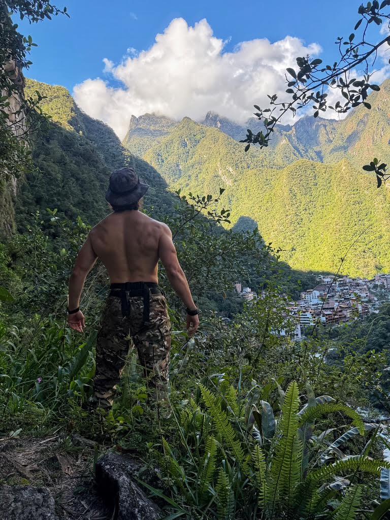 Ryan looking out over the valley near Machu Picchu